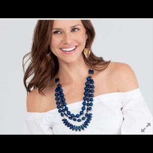 Premier Designs “In The Navy” Statement Necklace